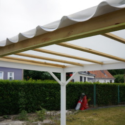 Installation de pergola en PVC Autun